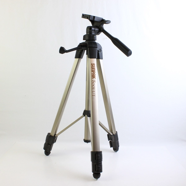 Sunpak 8001 UT Camera Video Tripod With 3-Way Pan/Tilt Head