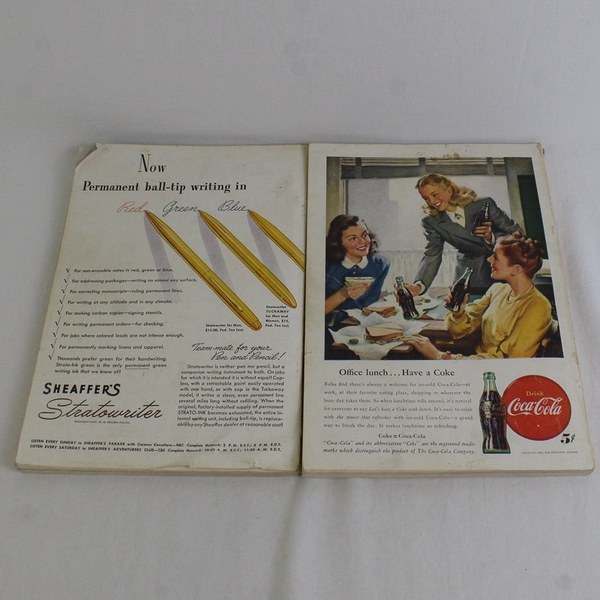 Vintage Lot of 2 National Geographic Magazines April & September 1947