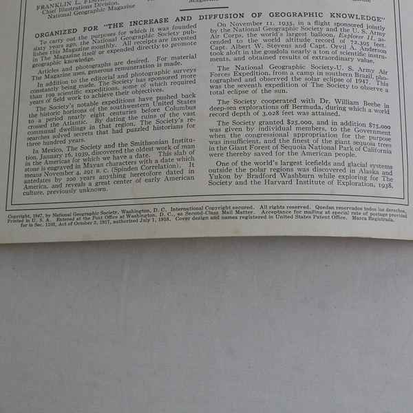 Vintage Lot of 10 National Geographic Magazines 1948 Missing Nov & Dec 