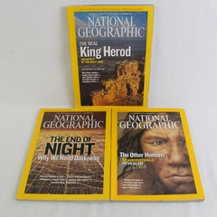 Lot of 3 National Geographic Magazines October November December 2008 Good