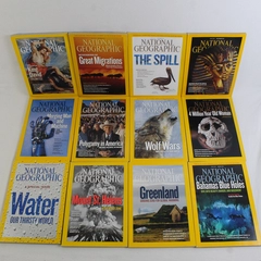 Lot of 12 National Geographic Magazines 2010 Complete Set Good