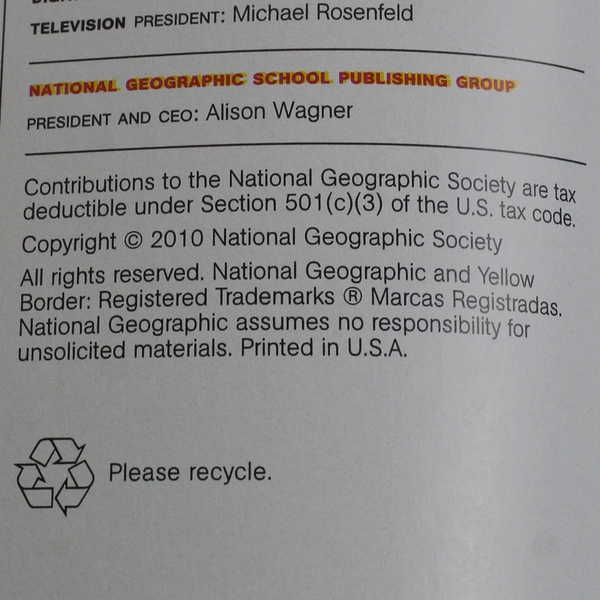 Lot of 12 National Geographic Magazines 2010 Complete Set Good