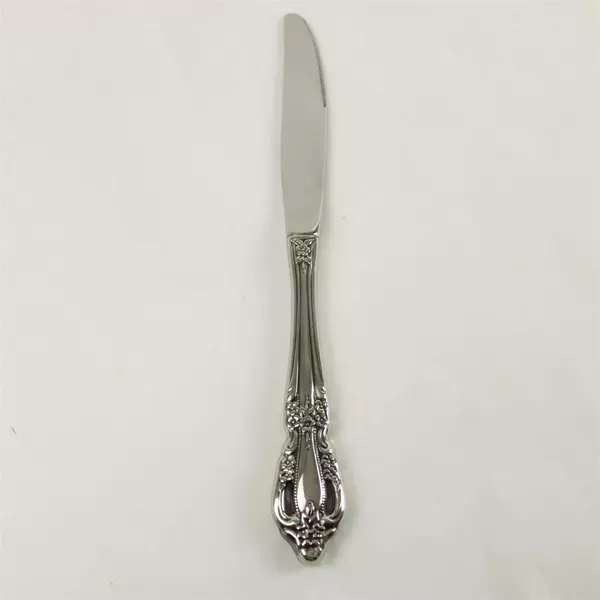 Set of 7 Oneida Raphael Stainless Hollow Handle Modern Dinner Knives 