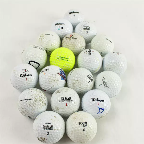 Lot of 19 Wilson Golf Balls Used Good Pre-Owned