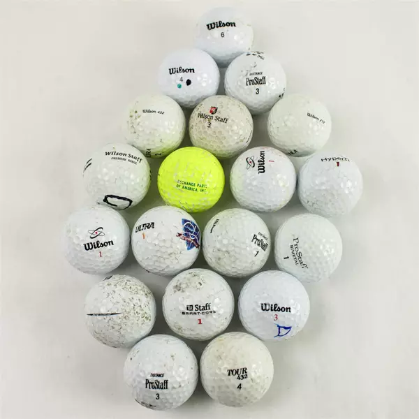Lot of 19 Wilson Golf Balls Used Good Pre-Owned