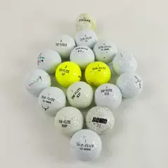 Lot of 17 Top Flite Used Golf Balls Pre-Owned Practice Range