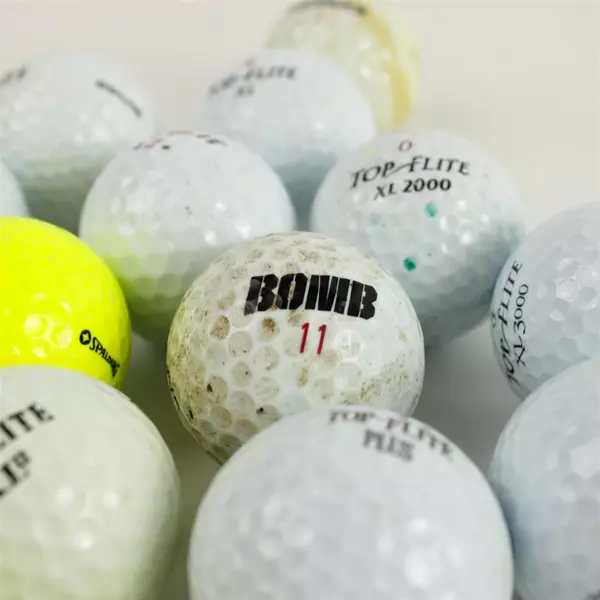 Lot of 17 Top Flite Used Golf Balls Pre-Owned Practice Range