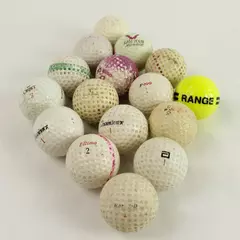 Lot of 16 Vintage Used Assorted Golf Balls Various Brands Collectors
