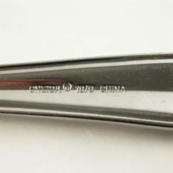 Lot of 5 Oneida Silver Wagner Pattern 18/10 Stainless Oval Shaped Soup Spoons 7"