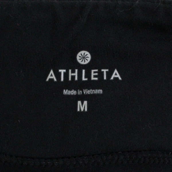 Athleta Women's M Black High Low Midi Activewear Skirt 