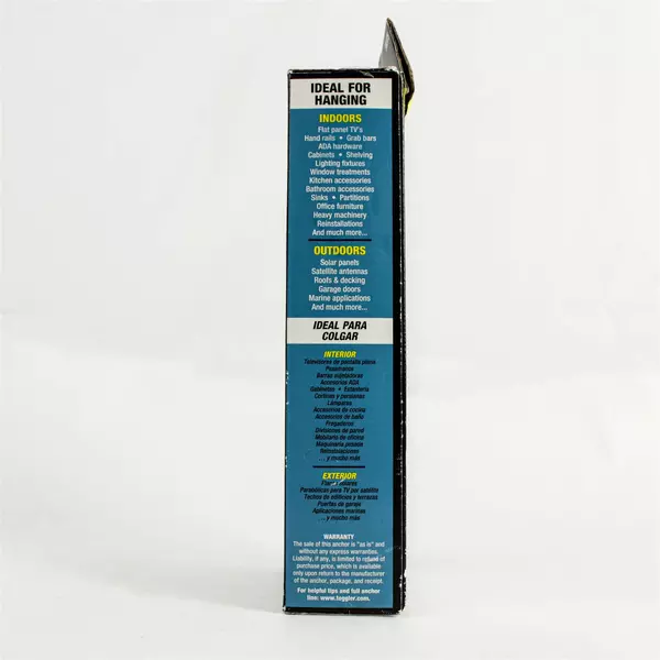 SNAPTOGGLE Heavy-Duty Drywall Toggle Bolt 3/16" Anchor PARTIAL SET 4pcs