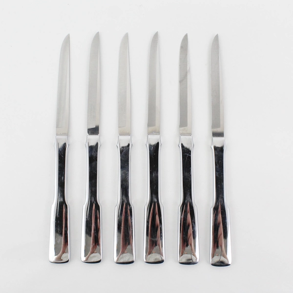 Set of 6 Vintage Carvel Hall Stainless Steak Knives  8.5" New Open Box