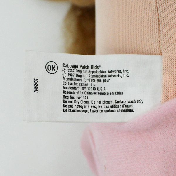 1983 Battery Operated Coleco Appalachian Art Works Cabbage Patch Kid Doll AS-IS