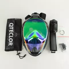 Qteclor Full Face Snorkel Mask Scuba Diving Respirator New