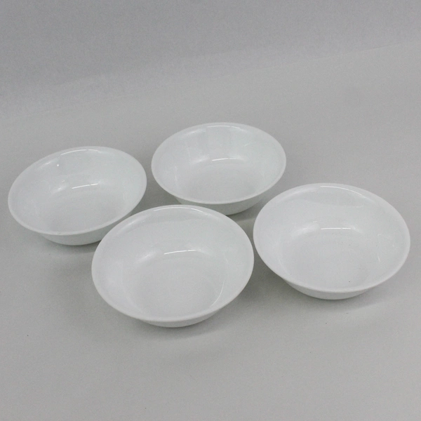 Set of 4 Corelle Dazzling White Vitrelle Cereal Bowls 6"