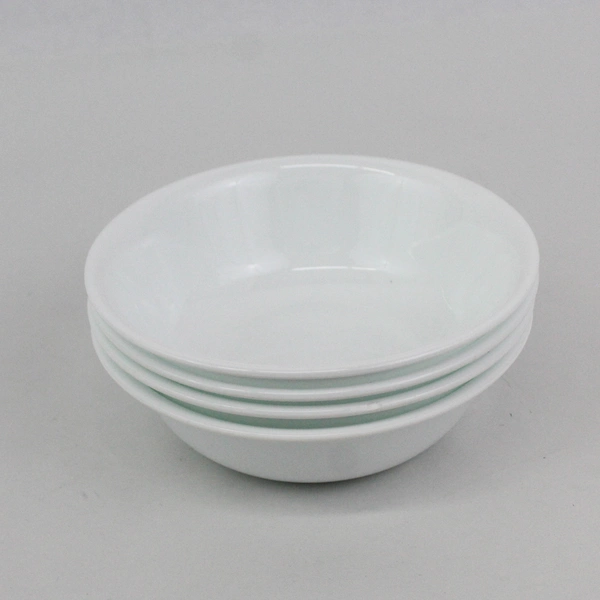 Set of 4 Corelle Dazzling White Vitrelle Cereal Bowls 6"