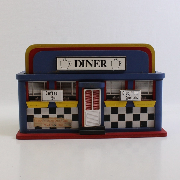 Vtg Chinese Craftsmen Diner Music Box "Let's Have Another Cup of Coffee" Works