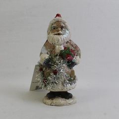 St. Nicholas/Santa Hanging Ornament with Tinsel, SPC Brand DOU/495 with Tag