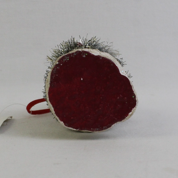 St. Nicholas/Santa Hanging Ornament with Tinsel, SPC Brand DOU/495 with Tag