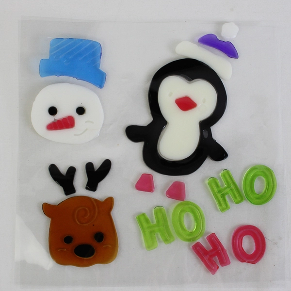 Lot of Assorted Window Gel Clings Christmas Décor, Open Packages