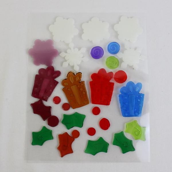 Lot of Assorted Window Gel Clings Christmas Décor, Open Packages