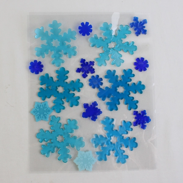 Lot of Assorted Window Gel Clings Christmas Décor, Open Packages