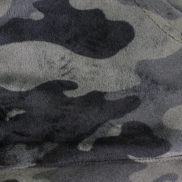 Unbranded Women's XL Green Camo Soft Velour Hoodie Sweater