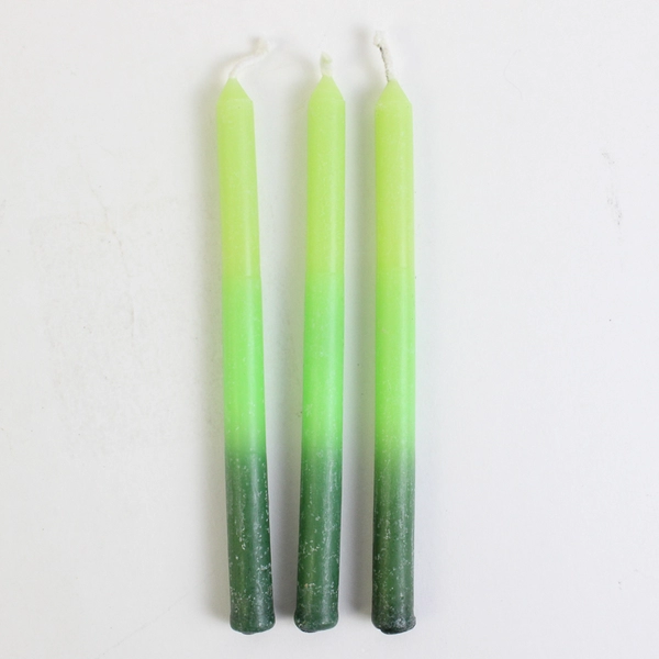 Lot of 24 Slim Multicolored Candles 4.5" Tall