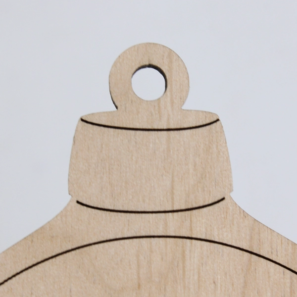 Bell-Shaped Wooden Ornament, The Great Lakes New