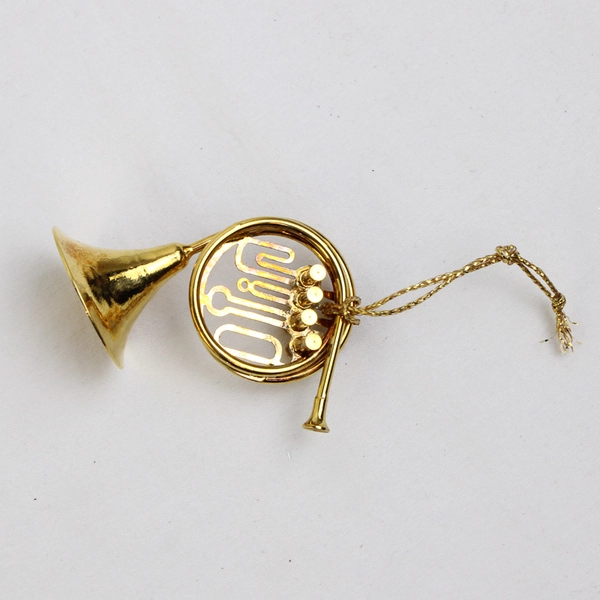 Lot of 7 Vintage Red Musical Instrument Ornaments Guitar Trumpet Banjo