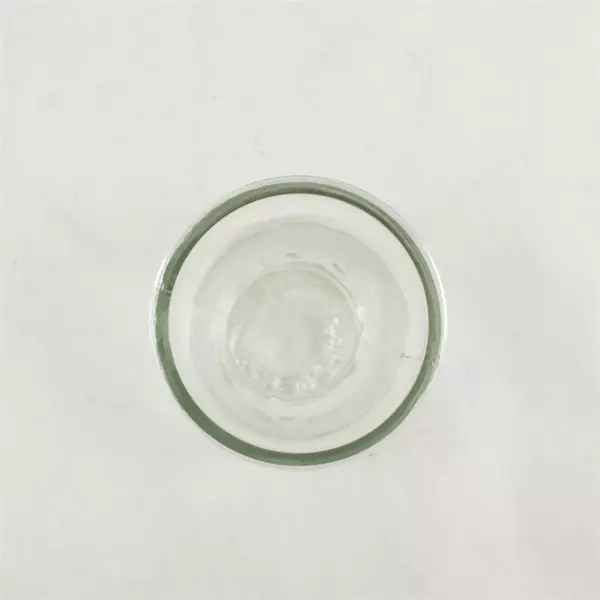 Clear Glass Hourglass Vase 5.75 in Small Tabletop Decorative Bud Vase