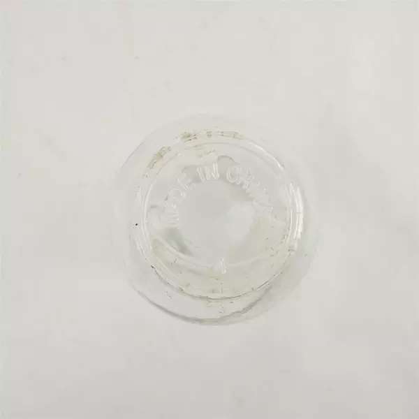 Clear Glass Hourglass Vase 5.75 in Small Tabletop Decorative Bud Vase