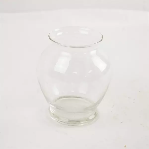 Vintage Clear Glass Bud Vase 5.25in Small Simple Silhouette