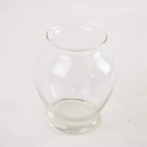 Vintage Clear Glass Bud Vase 5.25in Small Simple Silhouette