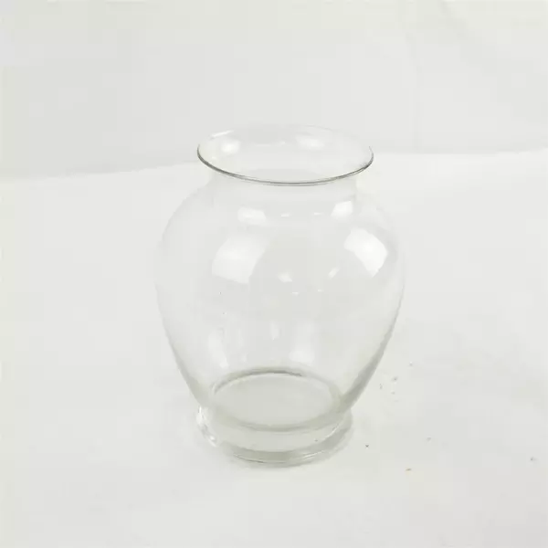 Clear Glass Vase Ginger Jar Design