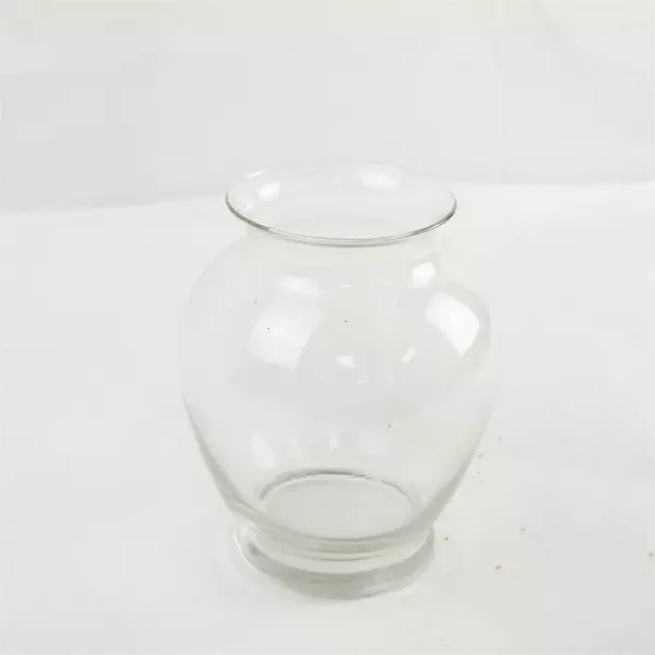 Clear Glass Vase Ginger Jar Design