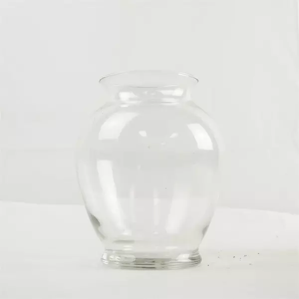 Clear Glass Vase Ginger Jar Design