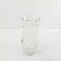 Vintage Brody Co Clear Etched Glass Feather Wheat Stalk Vase