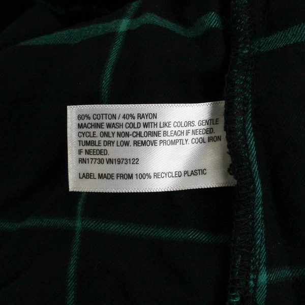 Ava & Viv Black/Green Long Sleeve Button Up Flannel Shirt Women's Size 1X
