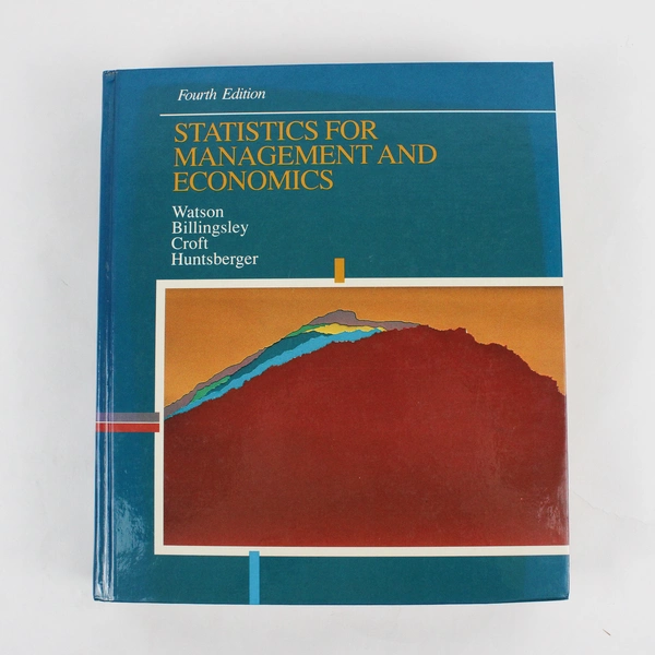 Statistics for Management and Economics Multiple Authors 4th Edition 1990 HC