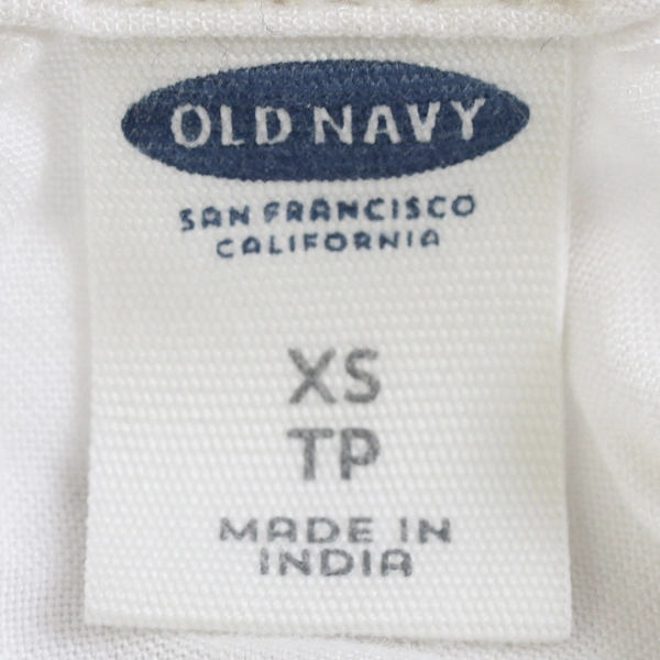 Old Navy Solid White Color Lace Pattern Sleeveless Top Women's Size XS