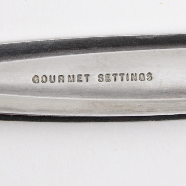 Lot Of 2 Gourmet Settings Beam Pattern 18/10 Stainless Serving & Cocktail Forks