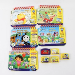 Lot of 5 My First Leap Pad Flip Books and Cartridges - Multiple Titles