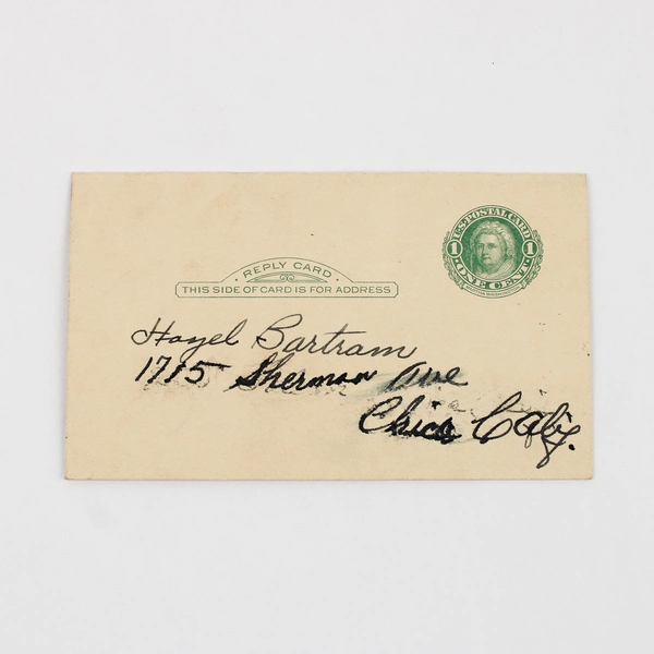 Cardinal Key Breakfast Invite Chico State College California Double Postal Card