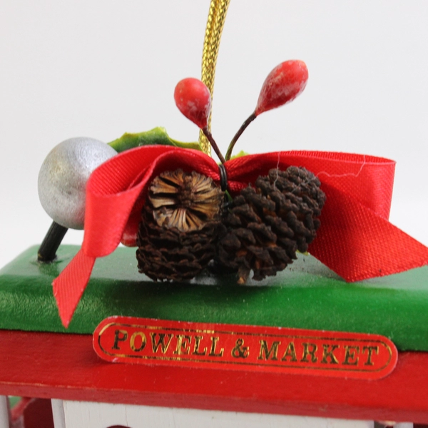 CTC Wooden Powell & Market San Francisco Trolley Christmas Tree Ornament, 2016