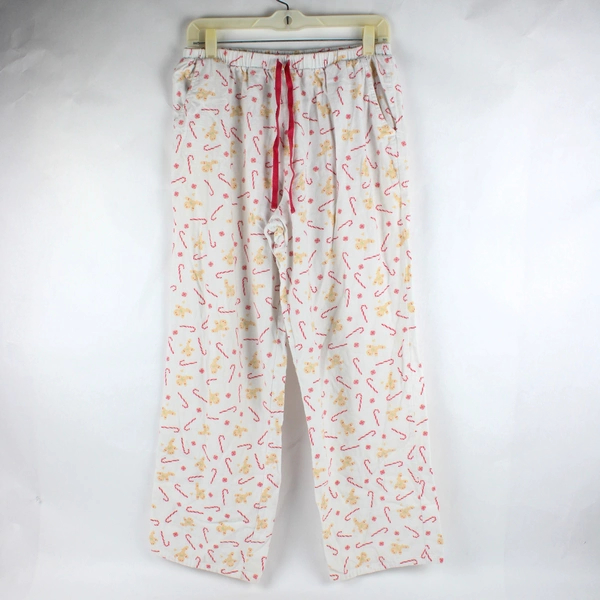 Forever 21 Christmas Candy Gingerbread Man Pattern Pajama Pants Women's Large