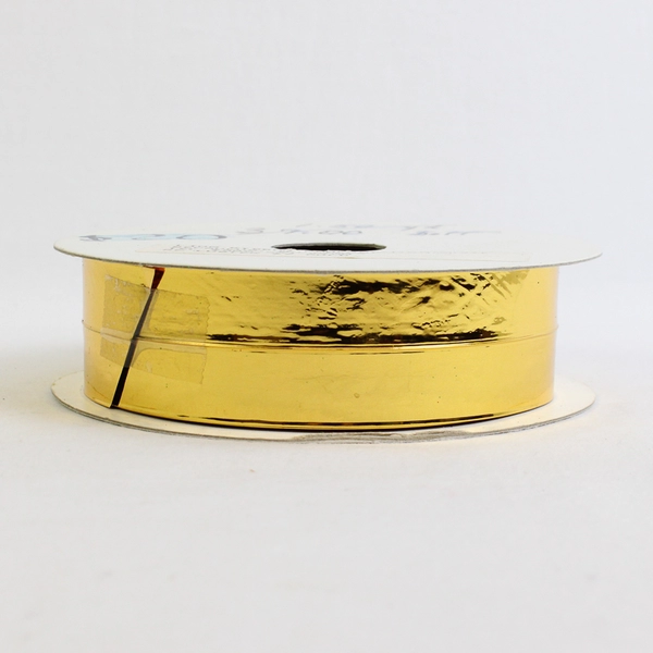 Lion Ribbon Company Spool of Luster Gold Foil Ribbon, 25 yds.
