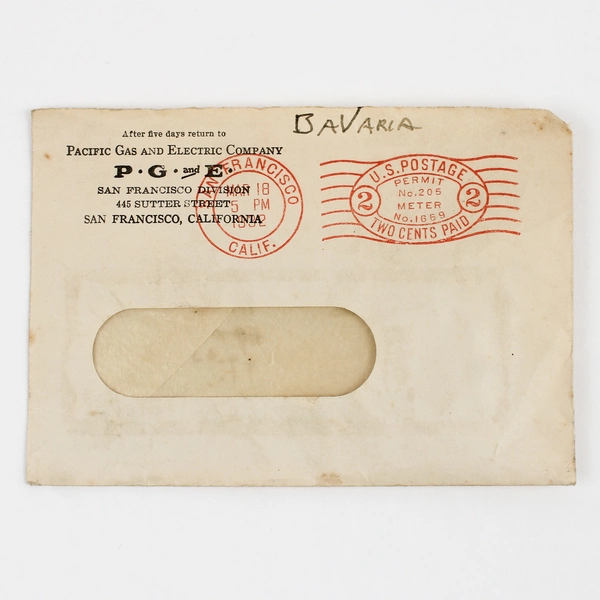 Lot Of 3 Pacific Gas & Electric Company PG&E 1930s Envelopes California 