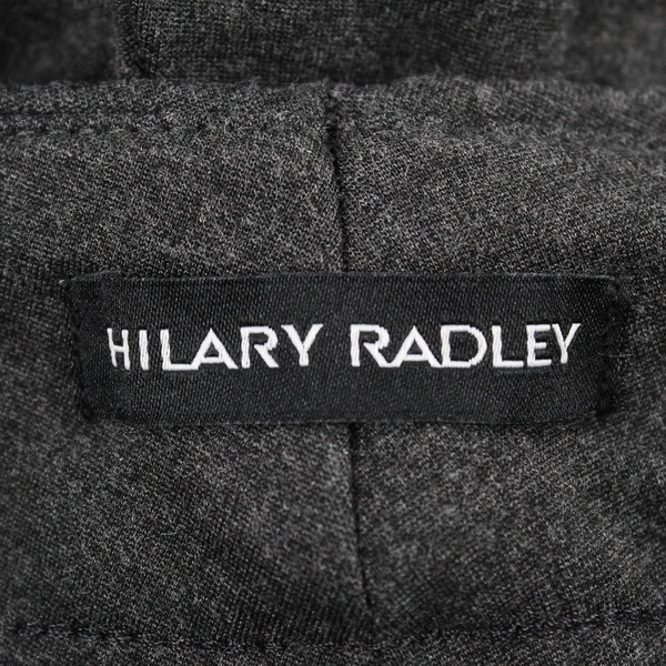 Hilary Radley Women's M Gray Pull On Tapered Leg Dress Pants