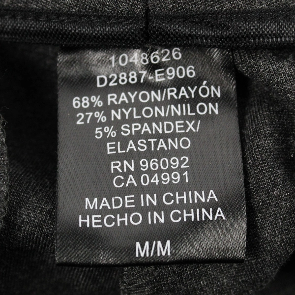 Hilary Radley Women's M Gray Pull On Tapered Leg Dress Pants